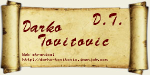 Darko Tovitović vizit kartica